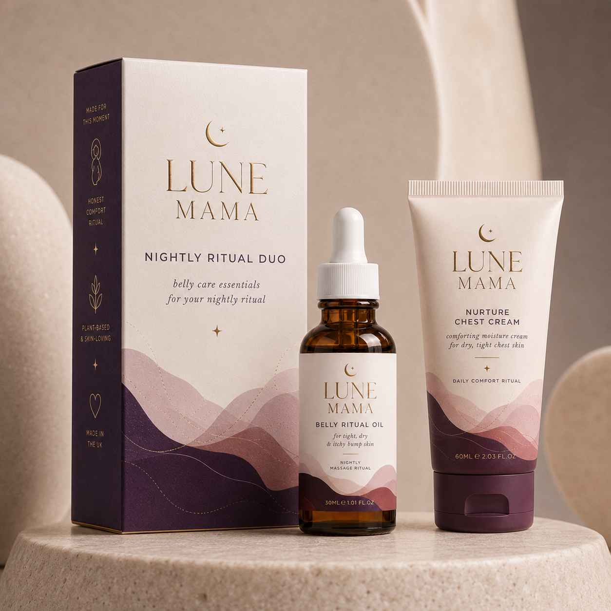 Nightly Ritual Duo — oil and cream